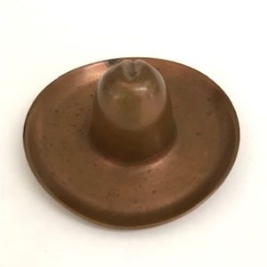 Copper Handmade Sombrero Cowboy Hat - Trinket Dish from Mid-Century